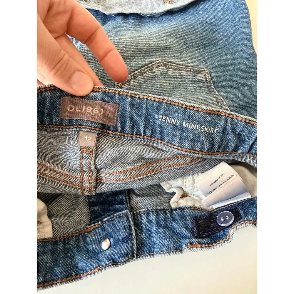 DL1961 Jenny Girls Denim Mini Skirt - Size 12